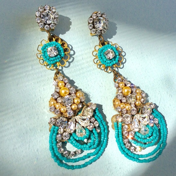 Anthropologie drop Earrings RADA Made in Italy NEW